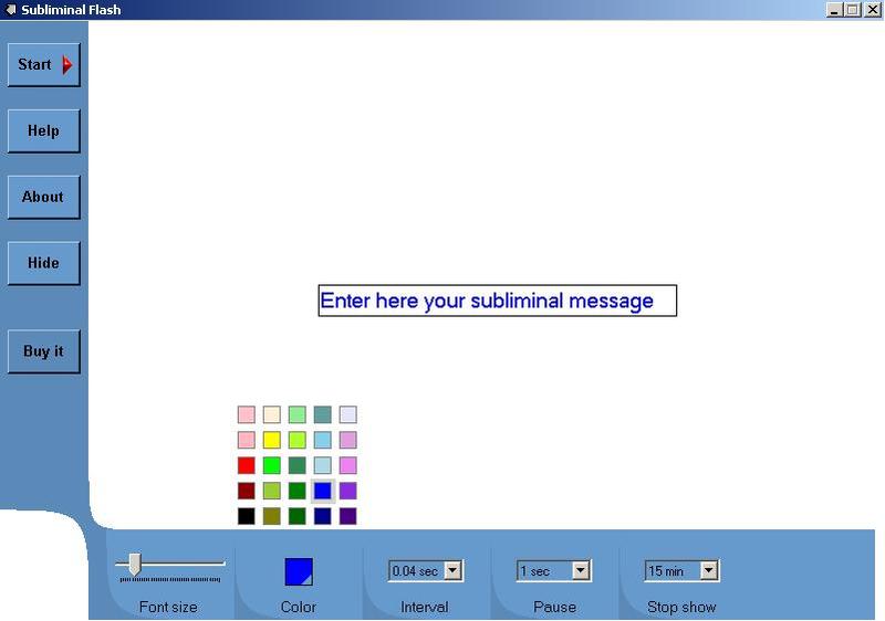 Subliminal Flash Screenshot